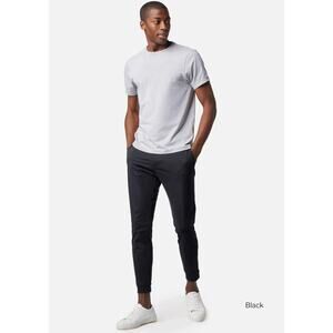 Rhone Commuter Jogger Pants Zip Ankle Black Travel Casual Mens 32